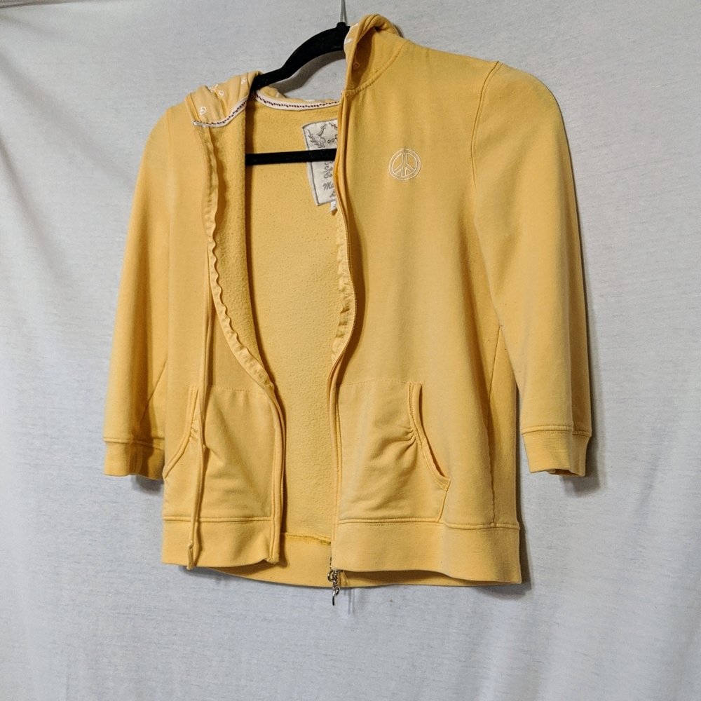 POOF APPAREL yellow JACKET M hood